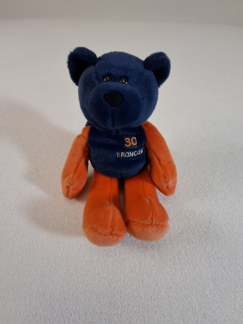 Limited Treasures NFL Plush Teddy Bear in Navy Blue and Orange